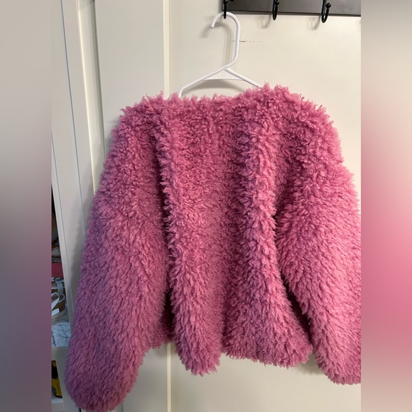 Free People Lena Teddy Jacket in Rose Bud - Picture 13 of 13